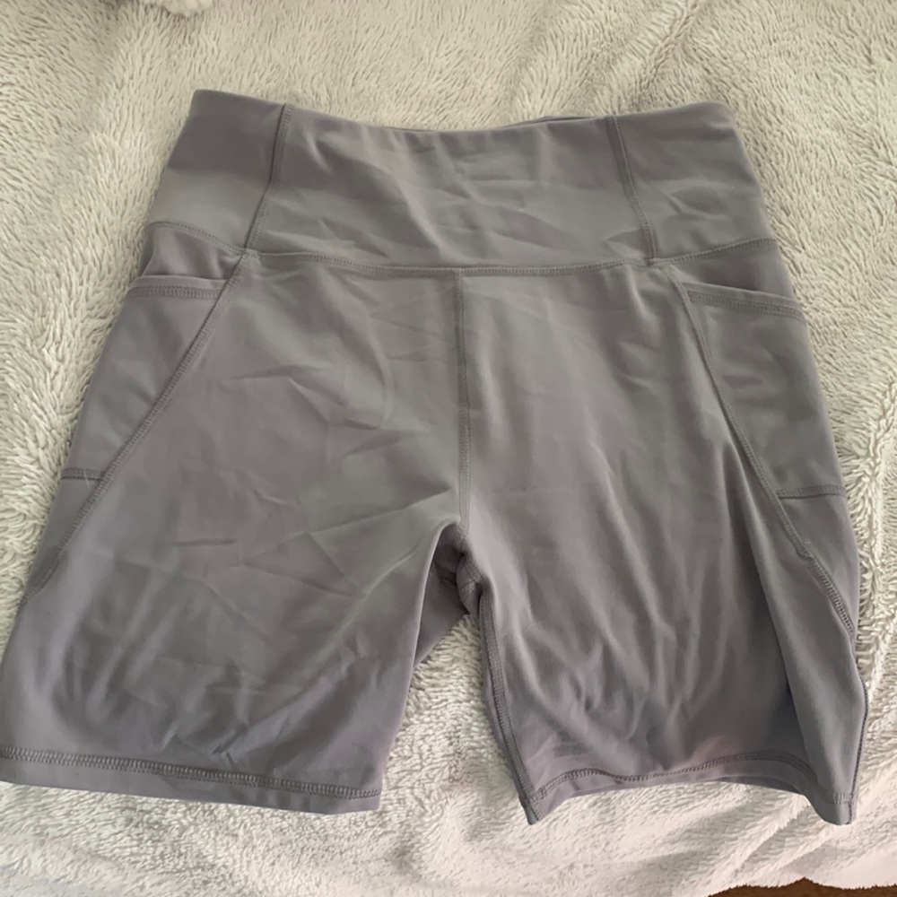 Grey Biker Shorts